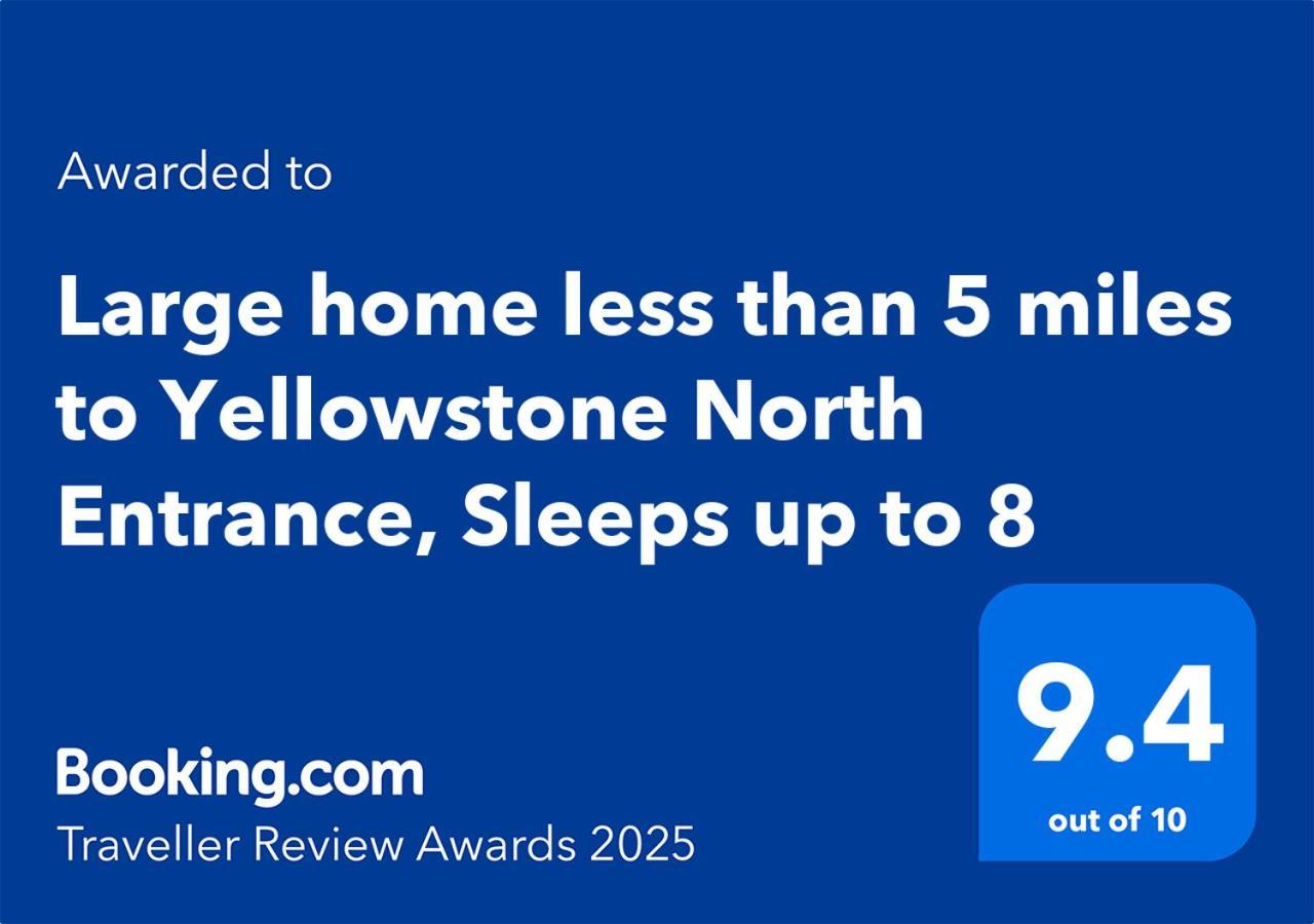 Bison Lodge - Lg Home - 2 Bedrooms - Less Than 5 Miles To Yellowstone North Entrance, Sleeps Up To 8 加德纳 外观 照片